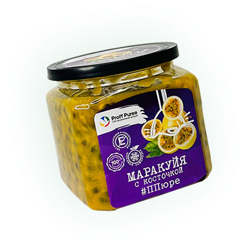 Маракуйя с косточкой пюре 500 гр Proff Puree  фото