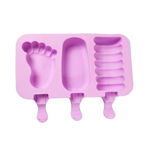 Форма силиконовая эскимо Детская 3 ячейки фото