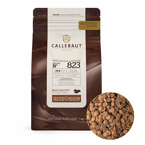 Шоколад  Молочный 33,5% (Callebaut - Каллебаут) ,1кг фото