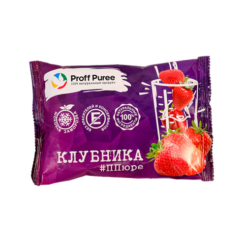 Клубника пюре саше 250 гр Proff Puree  фото