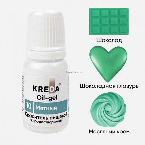 Prime-gel  мятный, колорант водораств. для окраш.KREDA Bio, компл. пищ. добавка фото