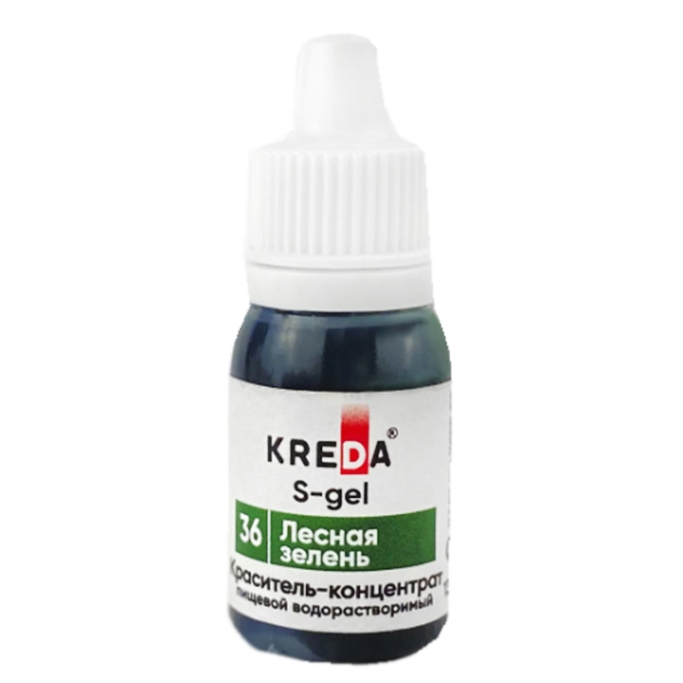 S-gel 36 лесная зелень, концентрат водораств. для окраш.(20 мл) KREDA Bio, компл. пищ. добавка, 20мл фото