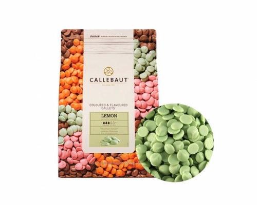 Шоколад зеленый со вкусом лимона 2500 г Callebaut фото