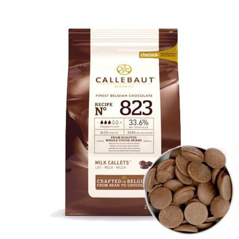 Шоколад Молочный 33,5% Callebaut 500гр фото