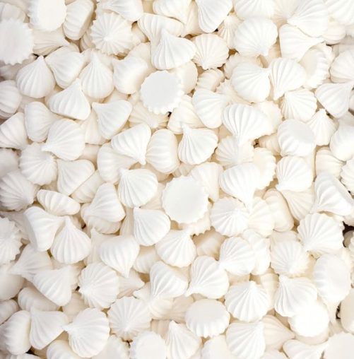 Сахарные фигурки мини-безе, Белые, 250г фото