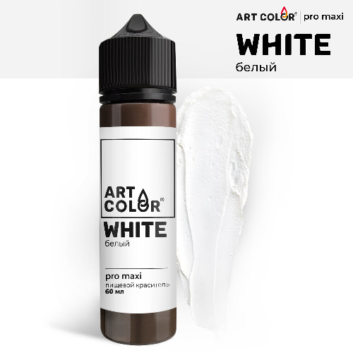 Краситель пищевой гелевый Белый Art Color pro maxi  фото