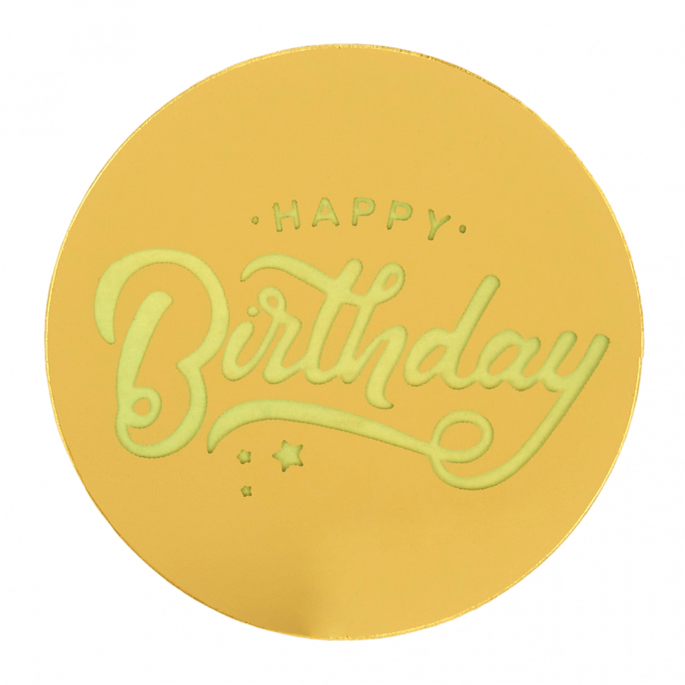 Украшение круглое Happy Birthday №8 фото