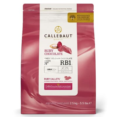 Шоколад рубиновый  200 гр Callebaut Каллебо фото