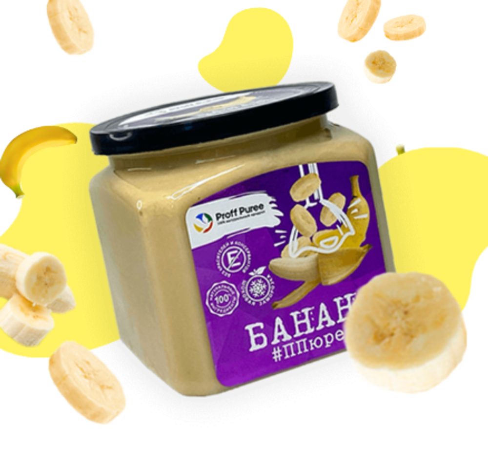 Банан пюре 500гр Proff Puree  фото