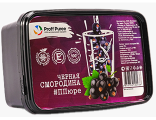 Черная смородина пюре 1000гр Proff Puree фото