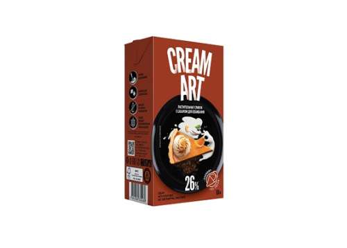 "CREAMART" Растительные сливки с сахаром для взбивания 26% 1л фото "CREAMART" Растительные сливки с сахаром для взбивания 26% 1л фото