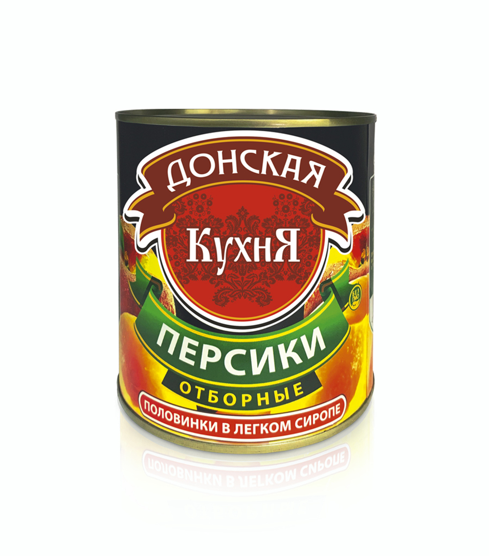 Персики половинки Донская кухня 850мл фото