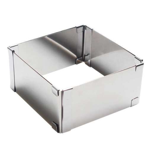 Форма для выпечки раздвижная квадрат от 150 до 280 высота 80 мм фото