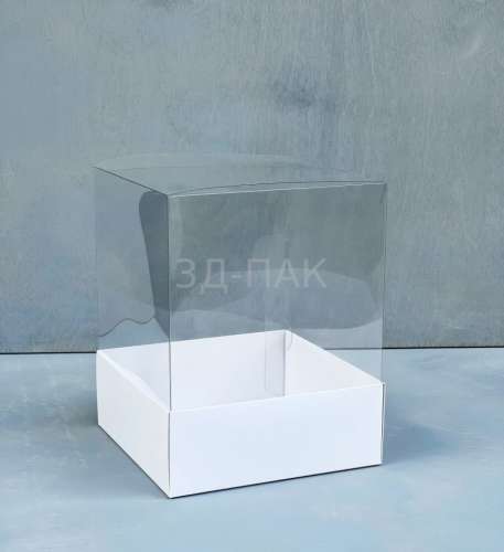 Коробка для пряничного домика, кулича 160х160х200мм фото